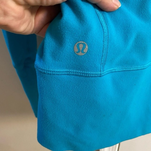 Lululemon asana Blue Zip-Up Jacket Sz 2 - Picture 8 of 8